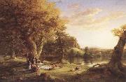 Thomas Cole The Pic-Nic Sweden oil painting artist